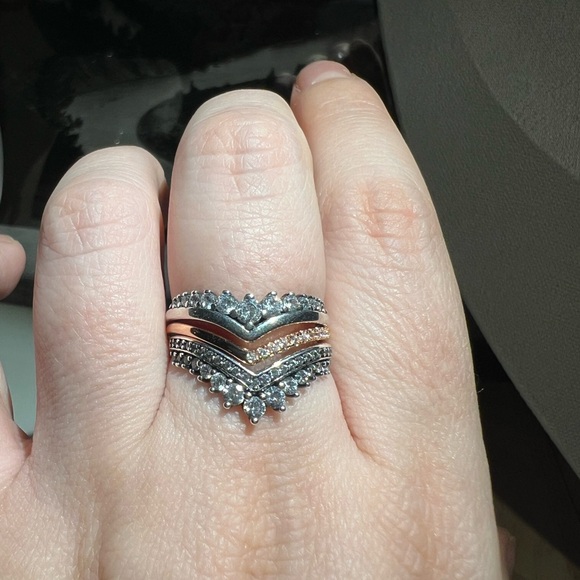 Princess Wishbone Ring Size 8 - Picture 8 of 8